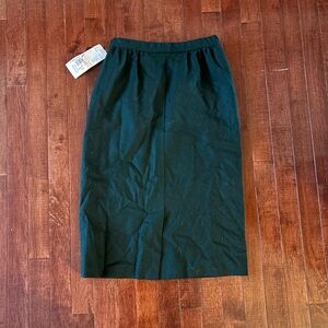NWT Deadstock Vintage Pendleton Green Wool Skirt